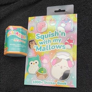 Squish'n with my Mallows Sticker Book and Mini Mystery Squishmallow